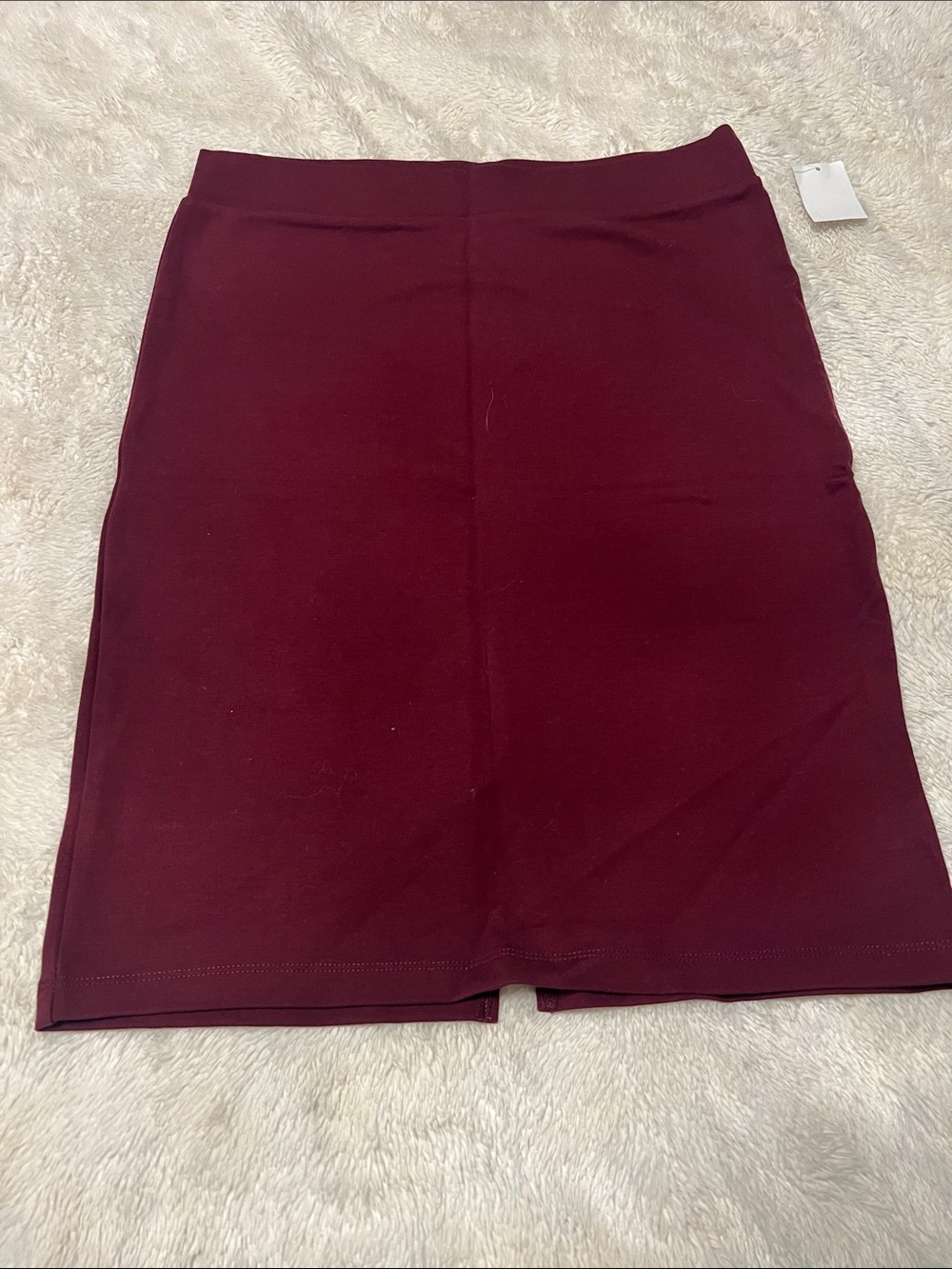 Charlotte Russe Burgundy Stretch Pencil Skirt